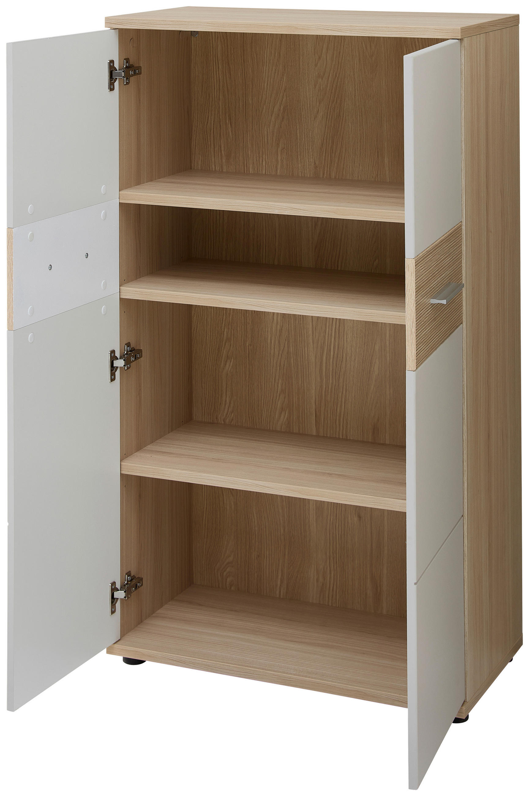 HIGHBOARD  in 75/129/38 cm  - Chromfarben/Kaschmir, KONVENTIONELL, Holzwerkstoff/Metall (75/129/38cm) - Stylife