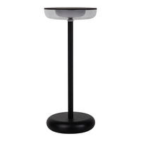 AKKU-TISCHLEUCHTE PASI 10,5/11/26 cm  - Schwarz, Design, Kunststoff/Metall (10,5/11/26cm) - Näve