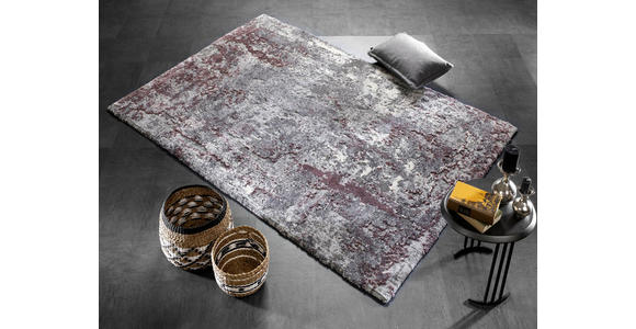VINTAGE-TEPPICH 200/250 cm Timeline Quantum Aubergine, Beige - Beige/Aubergine, Design, Textil (200/250cm) - Novel