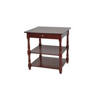 BEISTELLTISCH 48/52/54 cm Kautschukholz massiv Kirschbaumfarben rechteckig  - Kirschbaumfarben, KONVENTIONELL, Holz/Holzwerkstoff (48/52/54cm) - MID.YOU