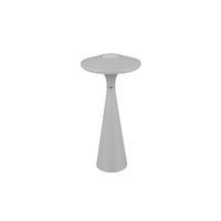 AKKU-TISCHLEUCHTE - Grau, Design, Kunststoff (14/28,5cm)