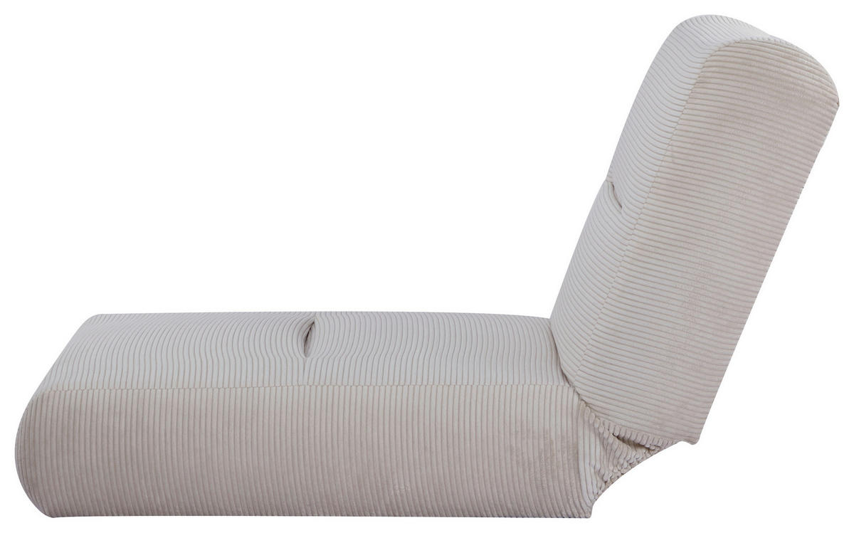 SCHLAFSESSEL in Cord Beige  - Beige, Design, Textil (81/88/160cm) - Livetastic