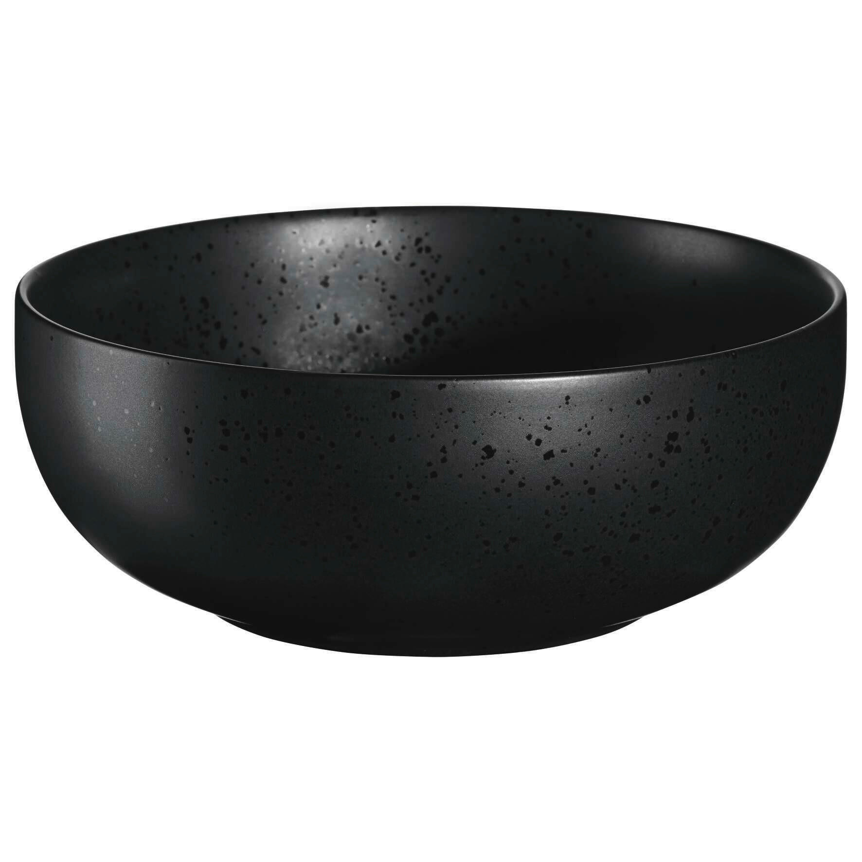 MÜSLISCHALE Coppa Kuro  - Schwarz, Design, Keramik (18/7cm) - ASA
