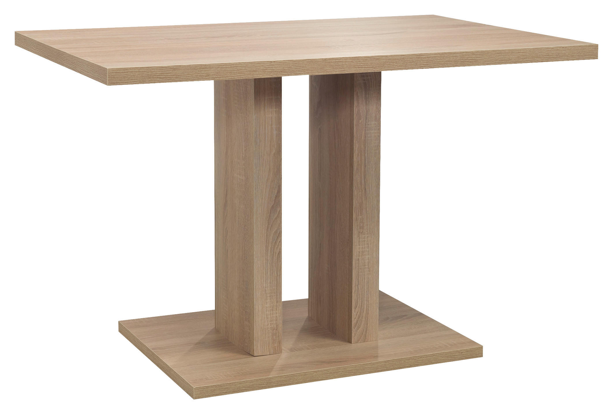 ESSTISCH rechteckig Sonoma Eiche  - Eichefarben/Sonoma Eiche, Natur, Holzwerkstoff (120/80/77cm) - Cantus
