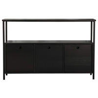 KOMMODE , 120/77/30 cm,  - Schwarz, MODERN, Holzwerkstoff (120/77/30cm) - MID.YOU
