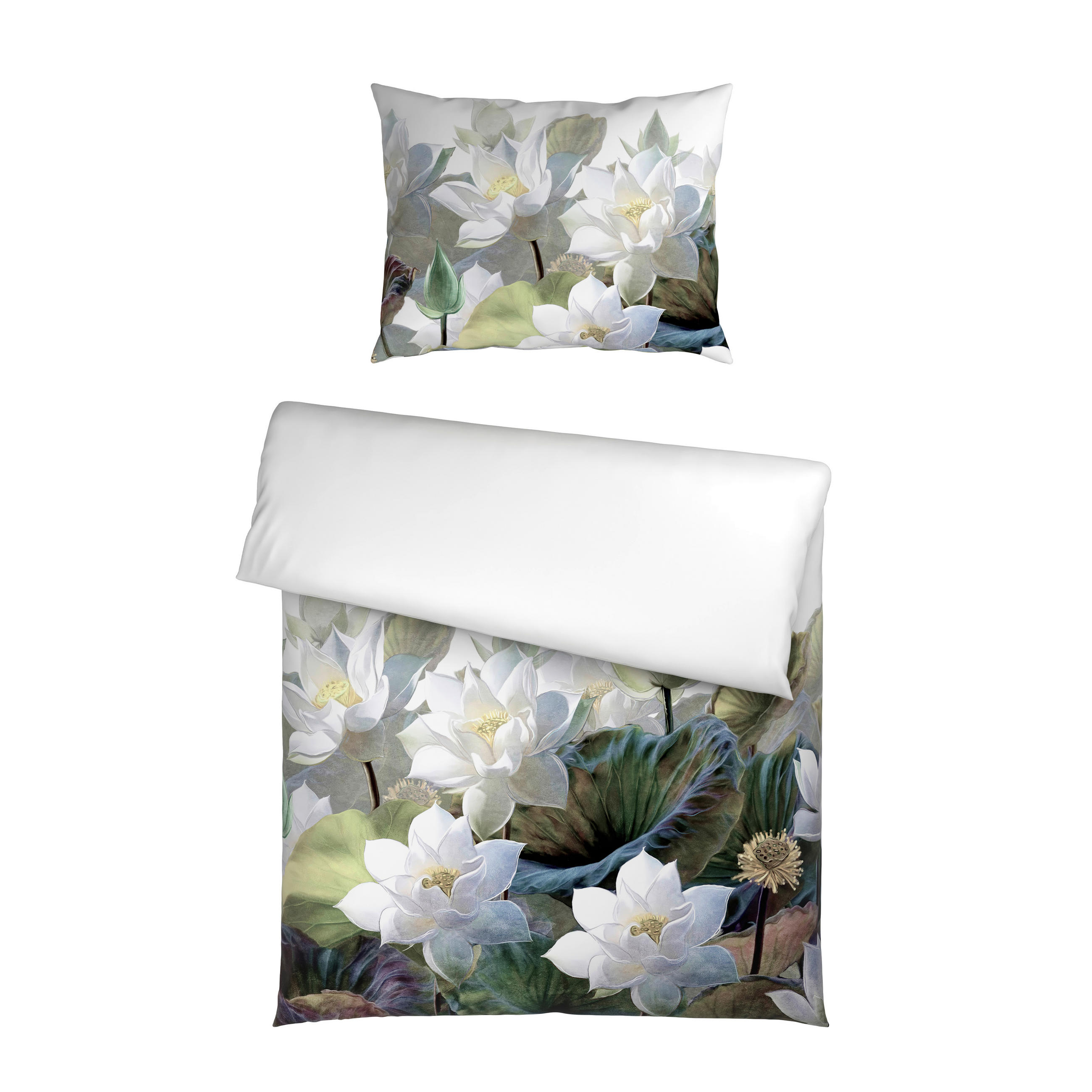 POSTELJINA SA DVA LICA MONETTE 140/200 cm saten bela  - bela, Osnovno, tekstil (140/200cm) - Esposa