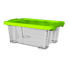 BOX MIT DECKEL - Transparent/Grün, KONVENTIONELL, Kunststoff (39,3/28,3/16cm) - Rotho BOX MIT DECKEL - Transparent/Grün, KONVENTIONELL, Kunststoff (39,3/28,3/16cm) - Rotho