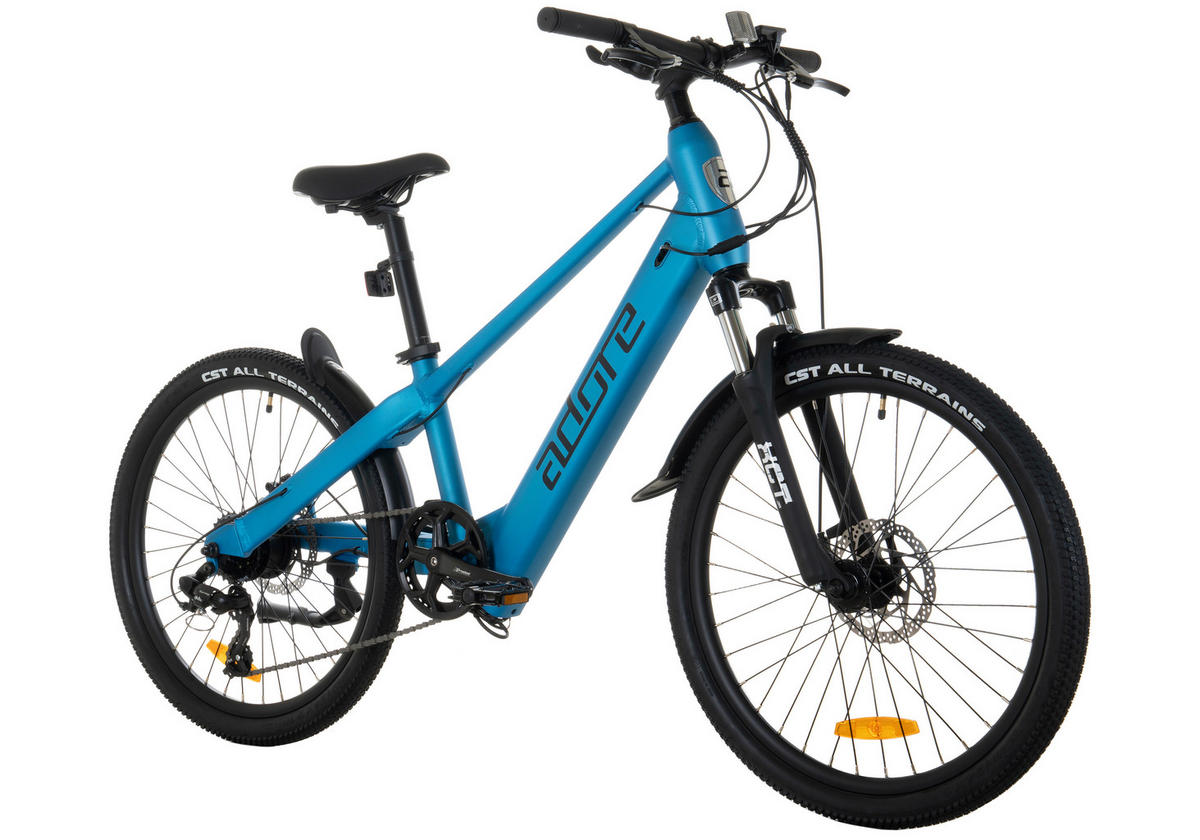 ELEKTROFAHRRAD E-Kompaktrad 24 Zoll  - Hellblau, Basics, Metall (180/70/100cm)