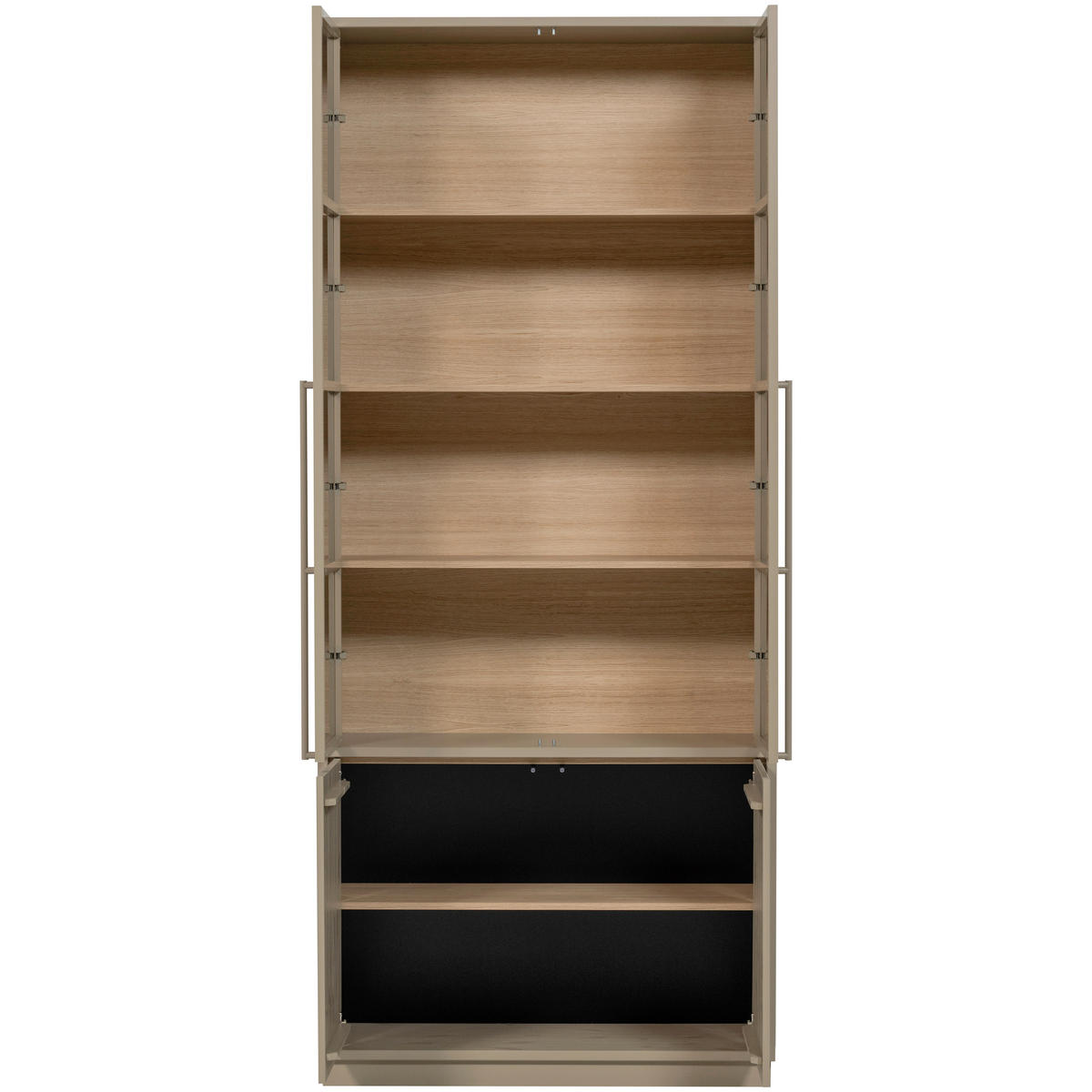 REGAL  101/236/40 cm Schlammfarben  - Schlammfarben, Design, Glas/Holz (101/236/40cm) - Livetastic