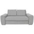 SCHLAFSOFA in Textil Hellgrau - Chromfarben/Hellgrau, Design, Holz/Textil (199/92/97cm) - Hom`in SCHLAFSOFA in Textil Hellgrau - Chromfarben/Hellgrau, Design, Holz/Textil (199/92/97cm) - Hom`in