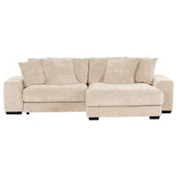 KUTNA GARNITURA tekstil  bež   - bež/crna, Konvencionalno, tekstil/drvo (280/190cm) - Carryhome