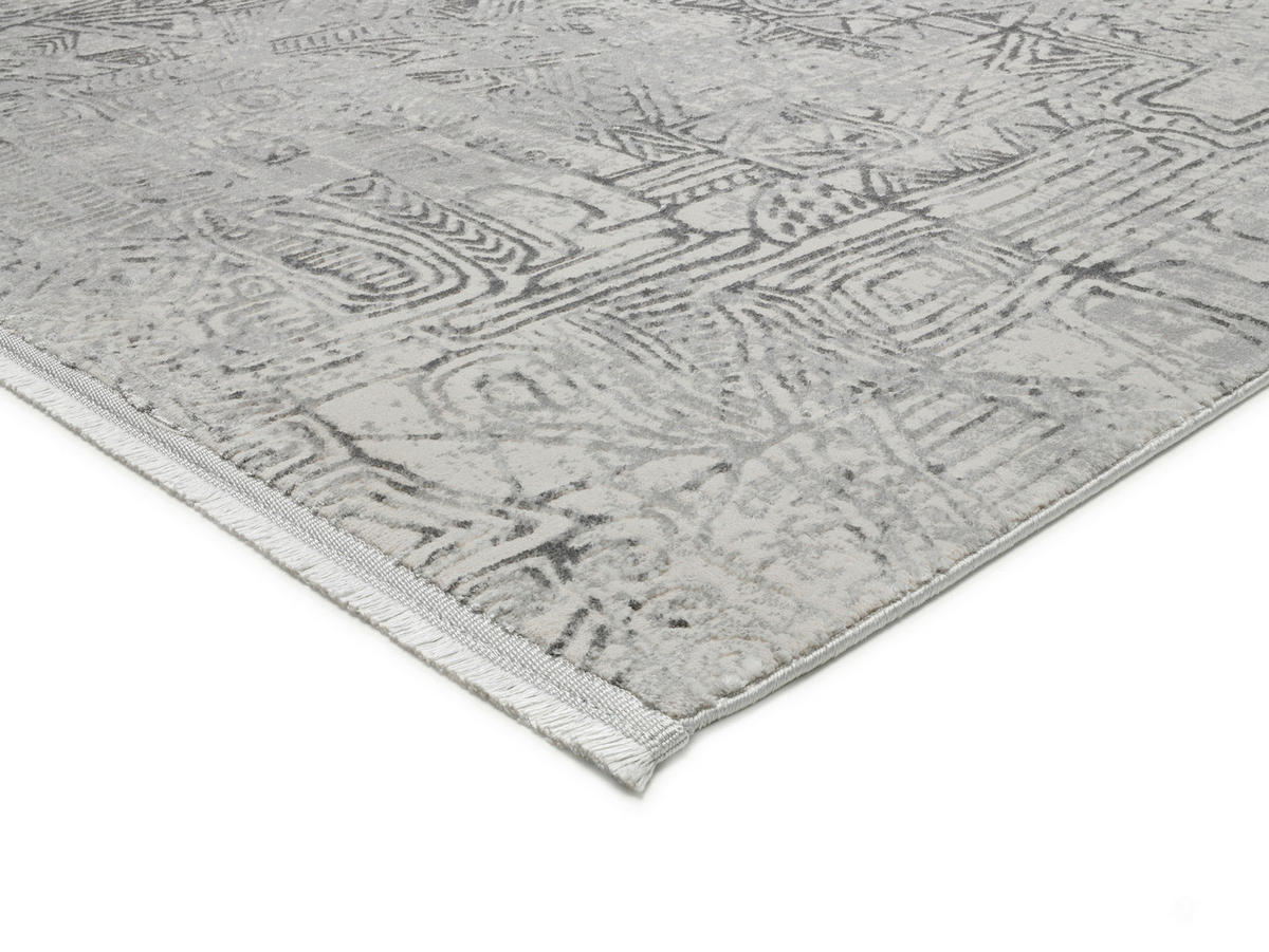 WEBTEPPICH 194/290 cm STONES Grau, Hellgrau  - Hellgrau/Grau, Design, Textil (194/290cm) - Musterring