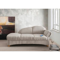 OTTOMANE in Mikrofaser Taupe  - Taupe/Wildeiche, KONVENTIONELL, Holz/Textil (190/84/86cm) - Livetastic