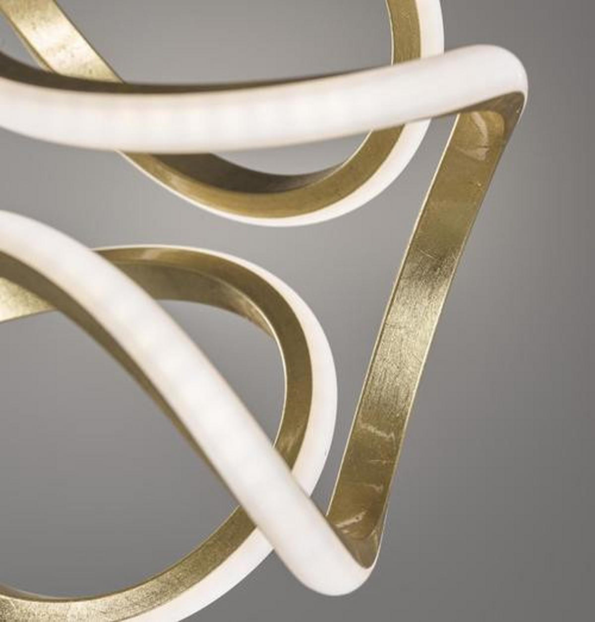 LED-HÄNGELEUCHTE 160/108/26 cm    - Goldfarben/Schwarz, Design, Metall (160/108/26cm) - Fischer & Honsel