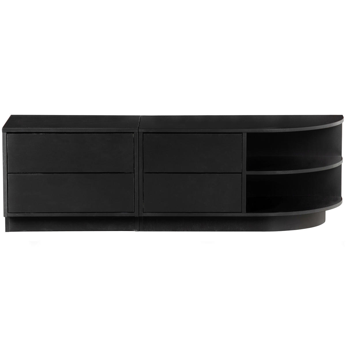 LOWBOARD Finca  in 78/40/40 cm  - Schwarz, Design, Holz (78/40/40cm) - Livetastic