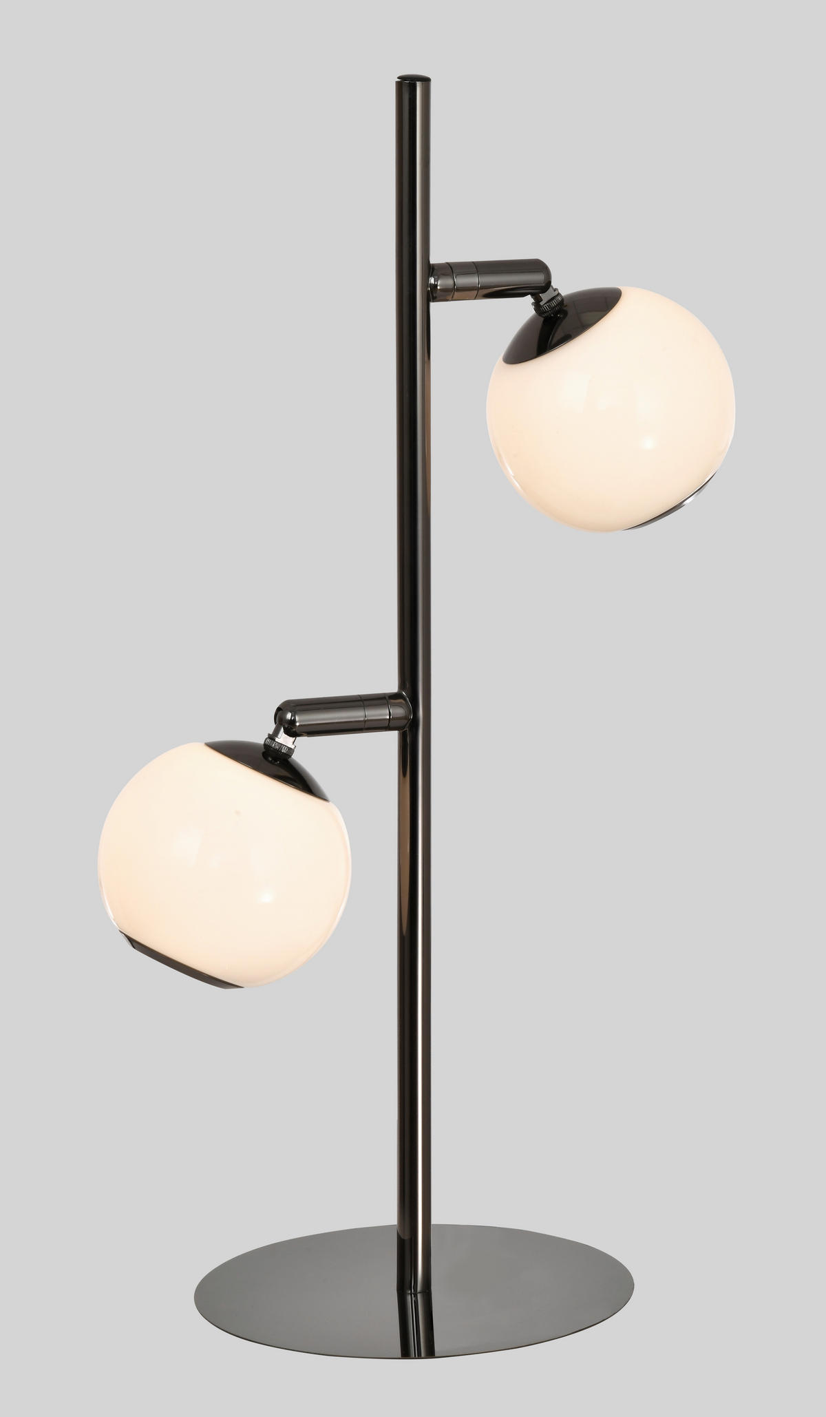 LED-TISCHLEUCHTE Luberon 32,5/49,5/19 cm  - Schwarzchrom, Design, Glas/Kunststoff (32,5/49,5/19cm)