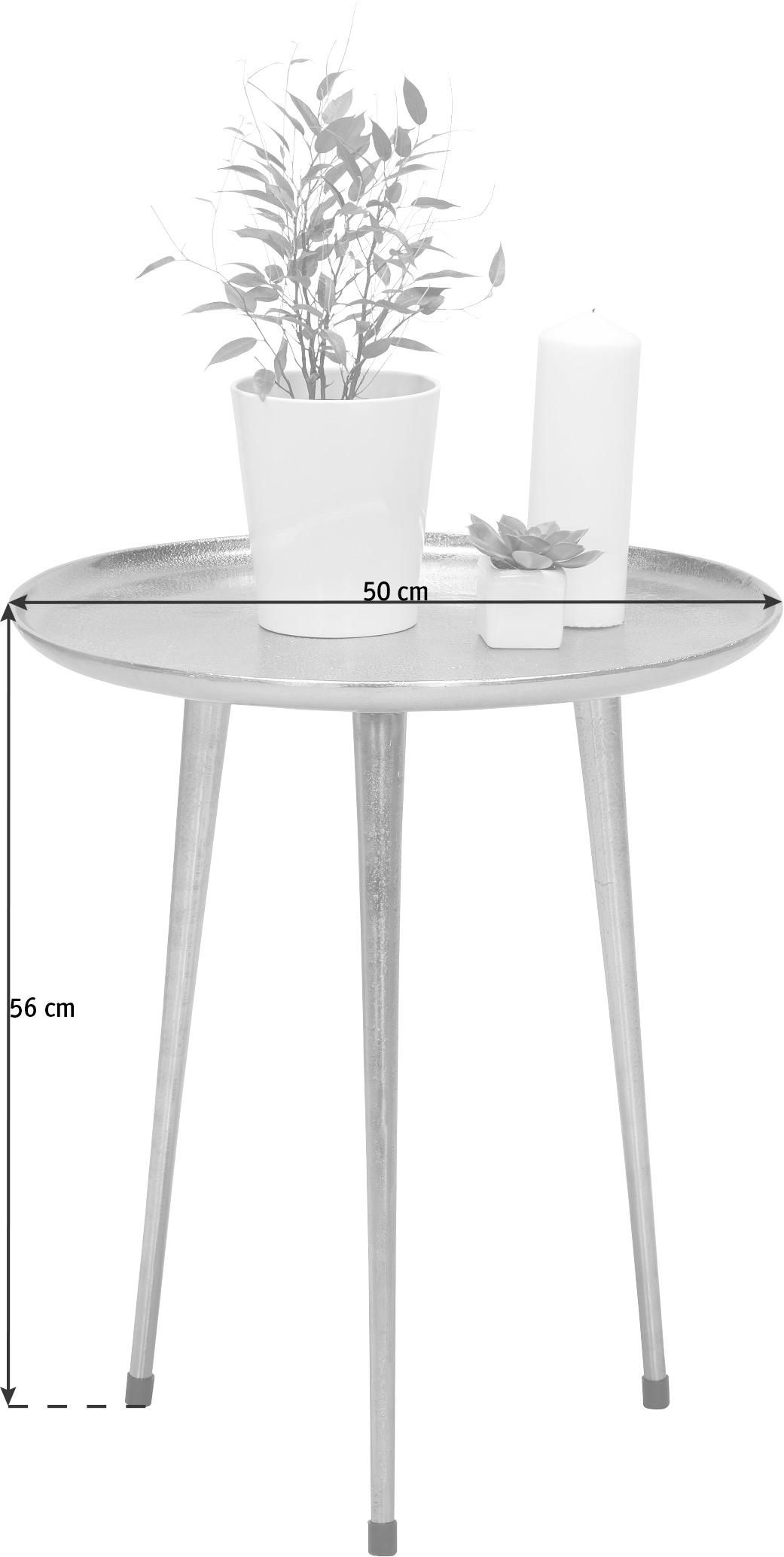PRÍRUČNÝ STOLÍK, medená - medená, Design, kov (50/50/56cm) - Xora