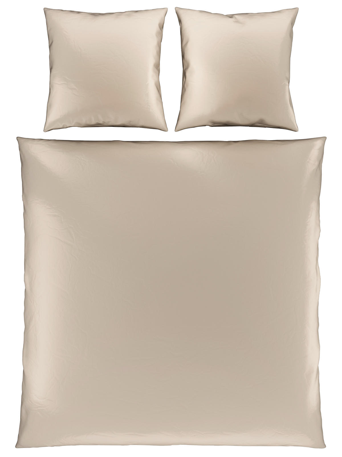 BETTWÄSCHE NIGIRI Satin 200/200 cm  - Ecru, Basics, Textil (200/200cm) - Bio:Vio
