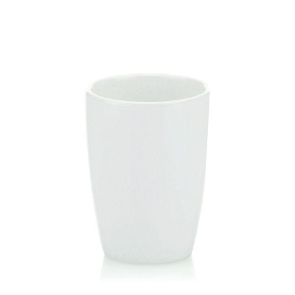 ZAHNPUTZBECHER Keramik  - Weiß, Basics, Keramik (8/10,5cm) - Kela