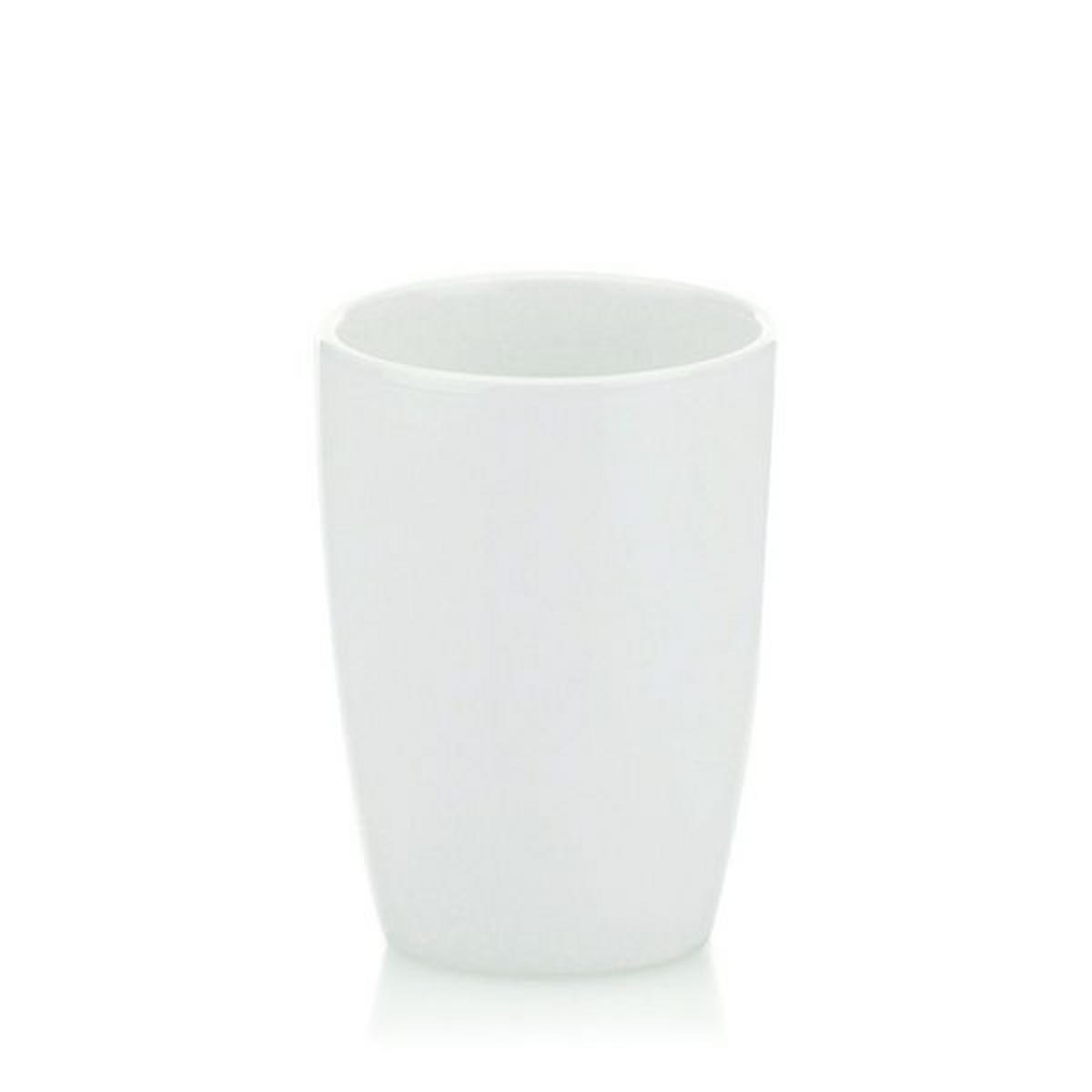 ZAHNPUTZBECHER Keramik  - Weiß, Basics, Keramik (8/10,5cm) - Kela