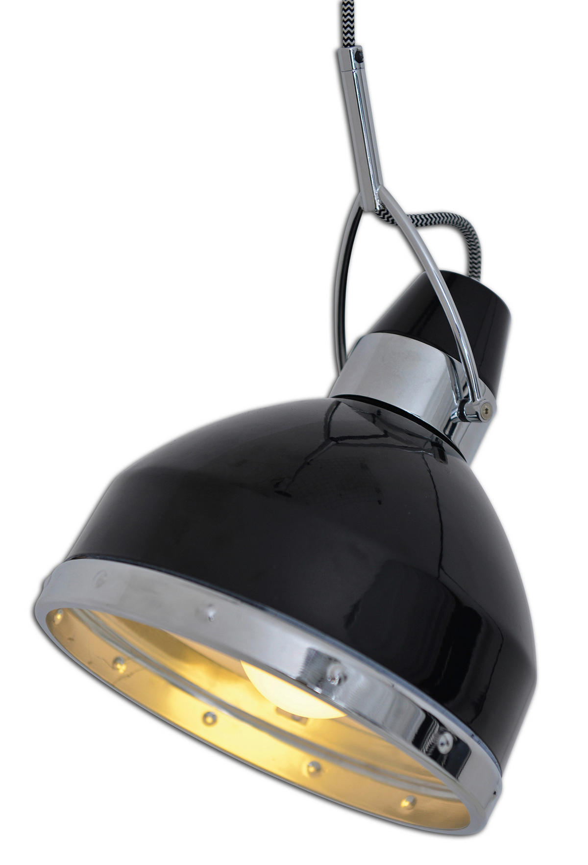 HÄNGELEUCHTE 22,8/135 cm  - Schwarz, KONVENTIONELL, Metall (22,8/135cm) - Näve