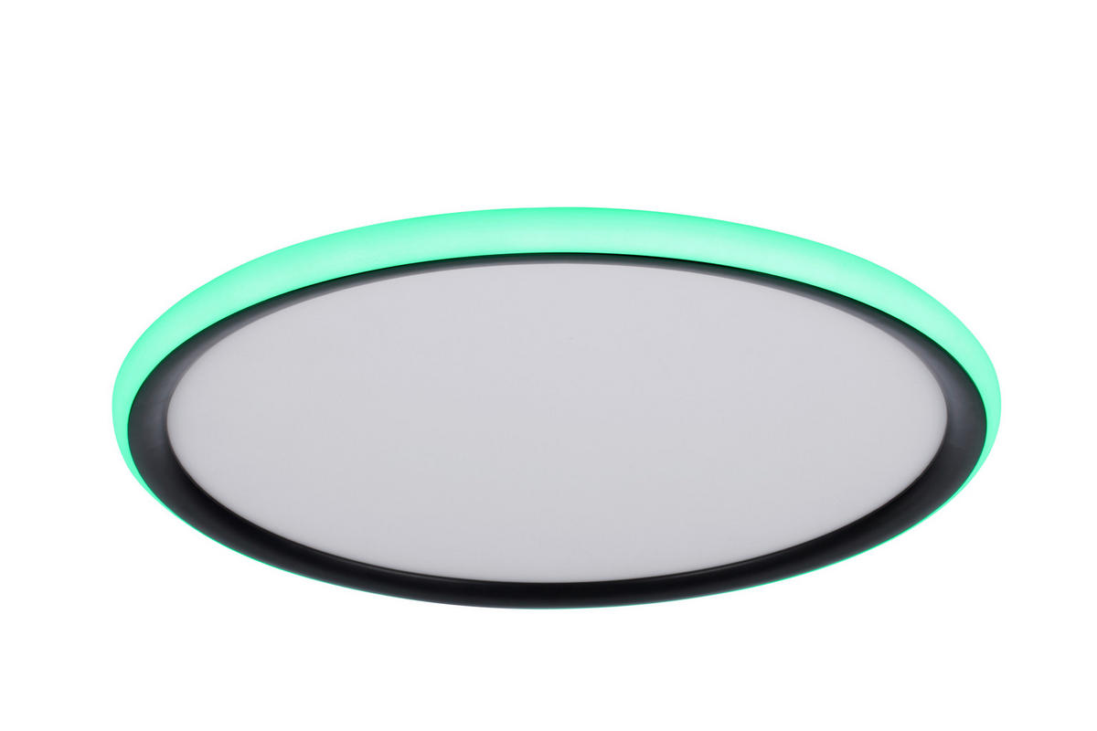 LED-DECKENLEUCHTE Rovinj 40/3,5 cm   - Schwarz, LIFESTYLE, Kunststoff (40/3,5cm) - Novel