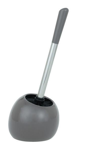 WC-BÜRSTENGARNITUR - Grau, Basics, Keramik/Kunststoff (19/34,6/14,6cm) - Wenko