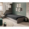 BETT 80/190 cm  in Graphitfarben   - Hellgrau/Schwarz, Modern, Holz/Kunststoff (80/190cm) - MID.YOU
