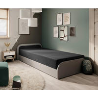 BETT 80/190 cm  in Graphitfarben  - Hellgrau/Schwarz, MODERN, Holz/Kunststoff (80/190cm) - MID.YOU