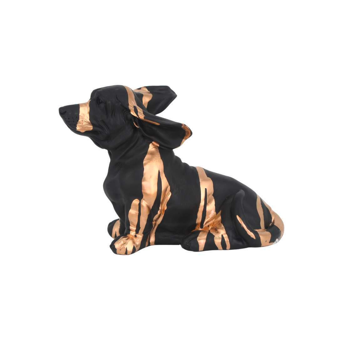SCULPTURĂ - auriu/negru, Basics, plastic (20.5/10.5/16cm)