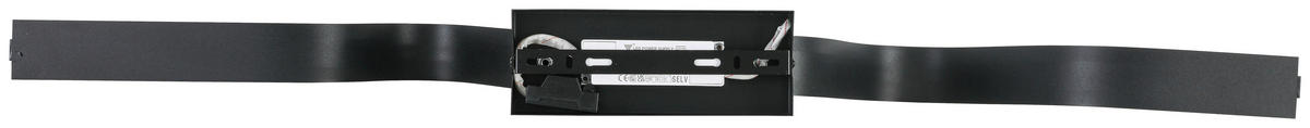 DECKENLEUCHTE 100/8/20,5 cm   - Schwarz, Trend, Kunststoff/Metall (100/8/20,5cm) - Collet's Monde