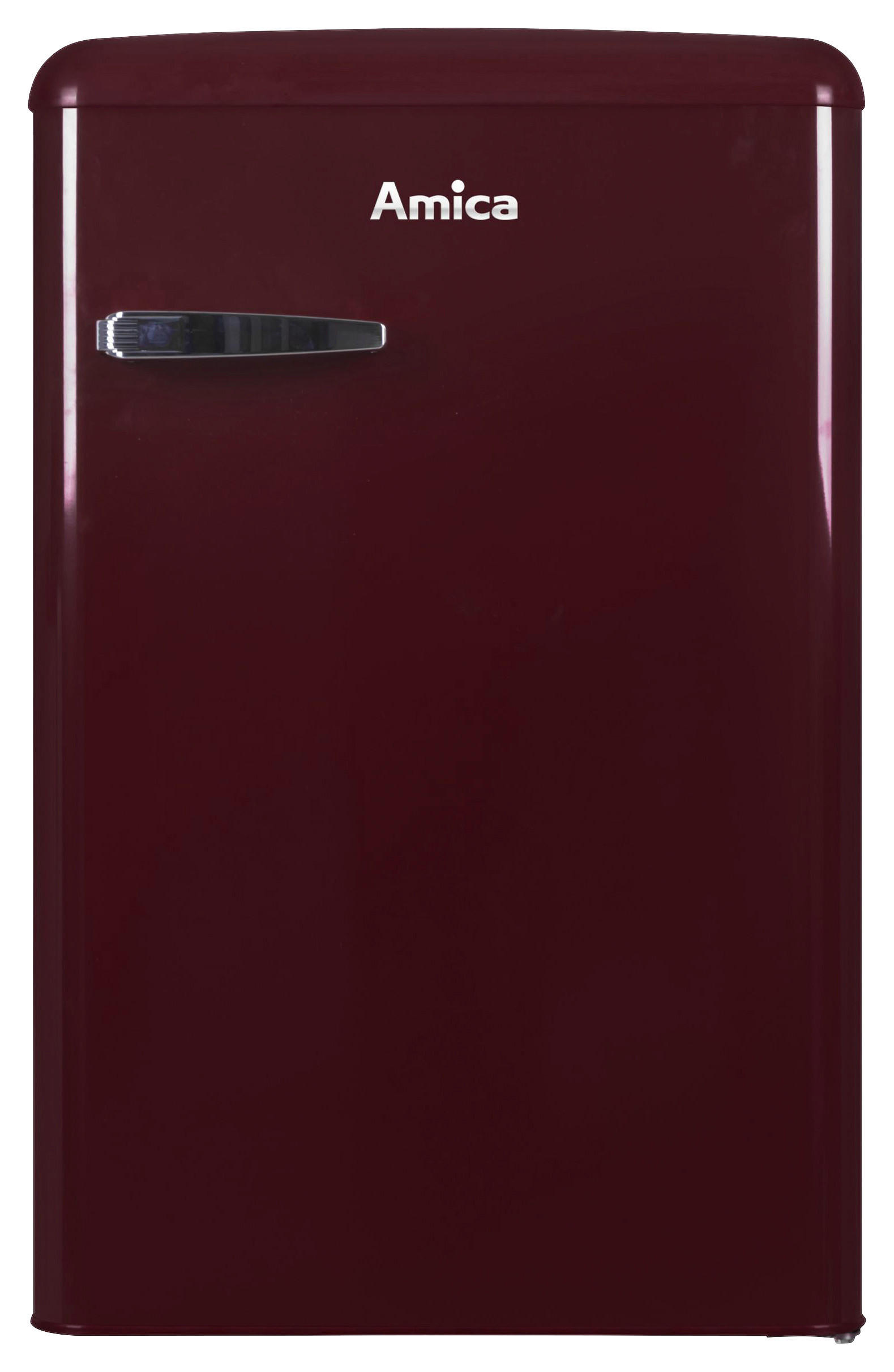 KÜHLSCHRANK 55/86/61,5 cm KS 15611 R  - Weinrot, Basics, Glas/Metall (55/86/61,5cm) - Amica
