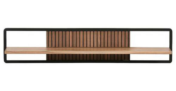 WANDREGAL  - Schwarz/Akaziefarben, LIFESTYLE, Holz/Metall (120/25/25cm) - Landscape