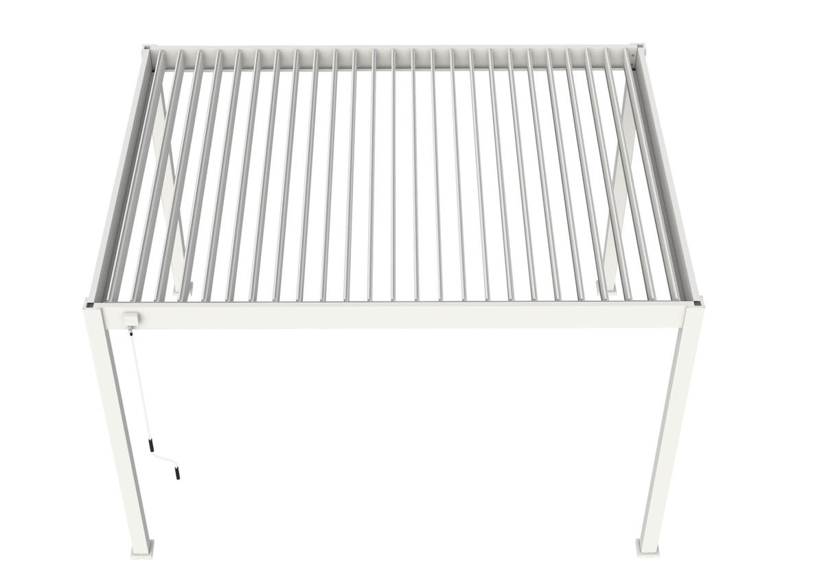 PERGOLA - Weiss, Basics, Metall (400/255/300cm) - Gardenson