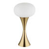 TISCHLEUCHTE 18/36,9 cm   - Messingfarben/Opal, Design, Glas/Kunststoff (18/36,9cm) - Globo