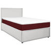 BOXBETT 120/200 cm  in Rot, Weiß  - Rot/Weiß, KONVENTIONELL, Holz/Holzwerkstoff (120/200cm) - MID.YOU