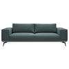 2-SITZER-SOFA Chenille Anthrazit  - Anthrazit/Schwarz, Design, Holz/Textil (260/87/95cm) - MID.YOU