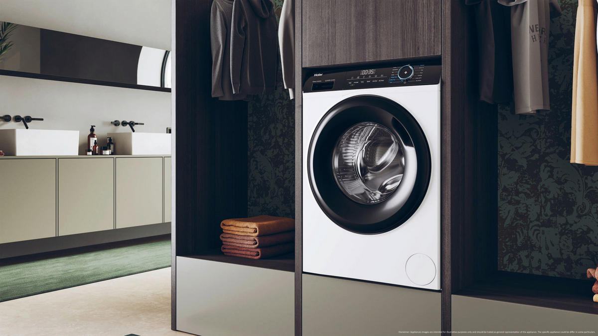 WASCHMASCHINE HW80-B14939  - Weiß, Basics (59,5/85/55cm) - Haier