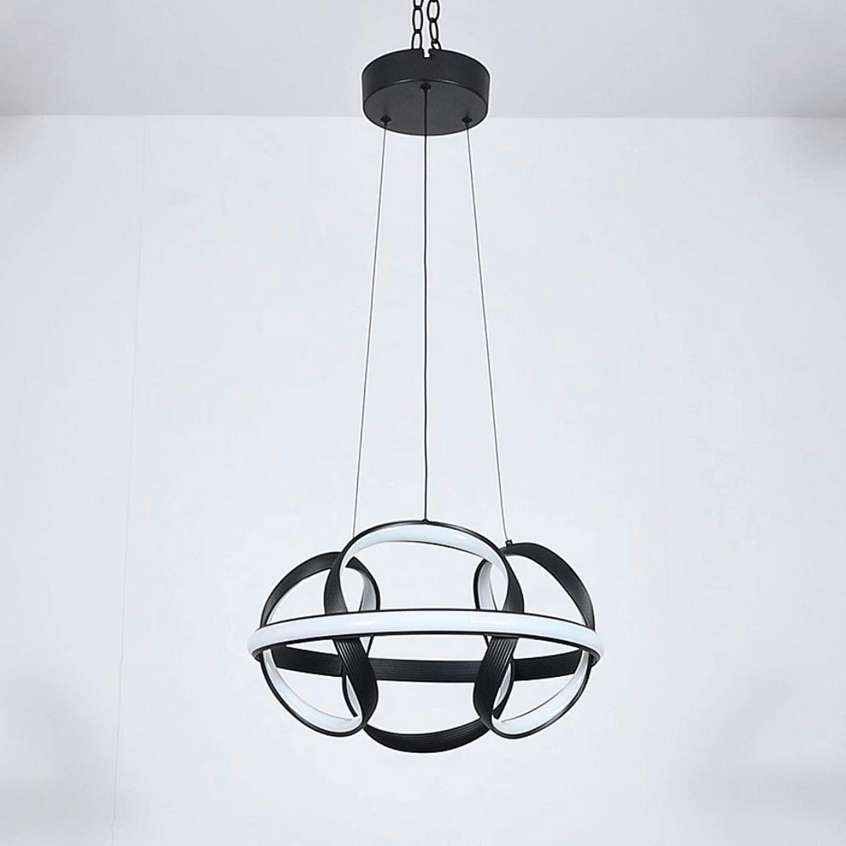 HÄNGELEUCHTE 41,5/120 cm   - Schwarz, Trend, Kunststoff/Metall (41,5/120cm) - Collet's Monde