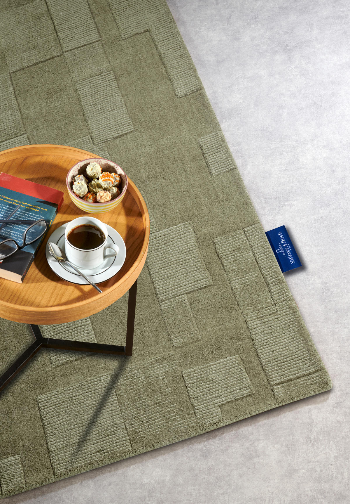 HANDWEBTEPPICH 190/280 cm Kollektion 1906 Grün  - Grün, Basics, Textil (190/280cm) - Villeroy & Boch