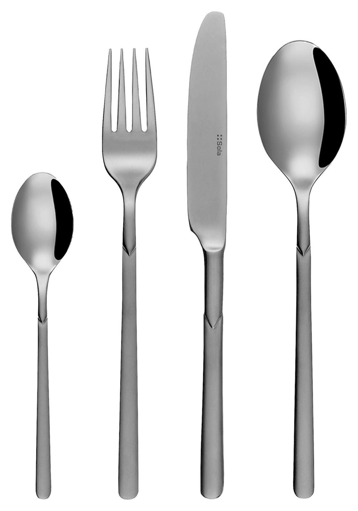 SADA PŘÍBORŮ, nerezová ocel, 24dílné - Design, kov - Sola