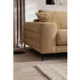ECKSOFA in Flachgewebe Gelb  177/253 cm  - Gelb/Schwarz, Design, Textil/Metall (177/253cm) - Dieter Knoll