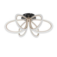 LED-DECKENLEUCHTE Gospic 82/32 cm  - Champagner/Schwarz, Design, Kunststoff/Metall (82/32cm) - Dieter Knoll