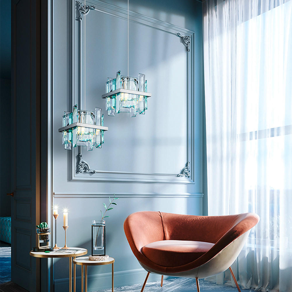 PENDELLEUCHTE 21/24 cm    - Chromfarben/Transparent, Trend, Glas/Metall (21/24cm) - MAYTONI