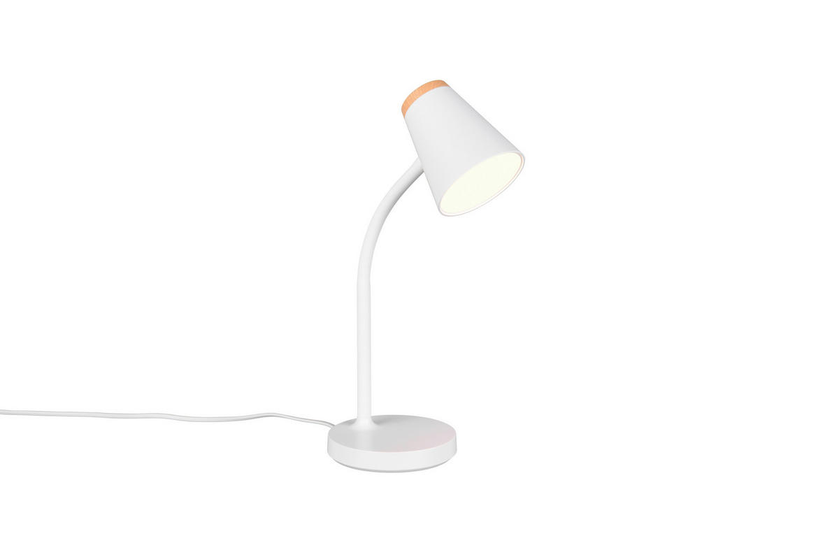 LED-TISCHLEUCHTE   - Braun/Weiß, Basics, Kunststoff (36/13/23cm)