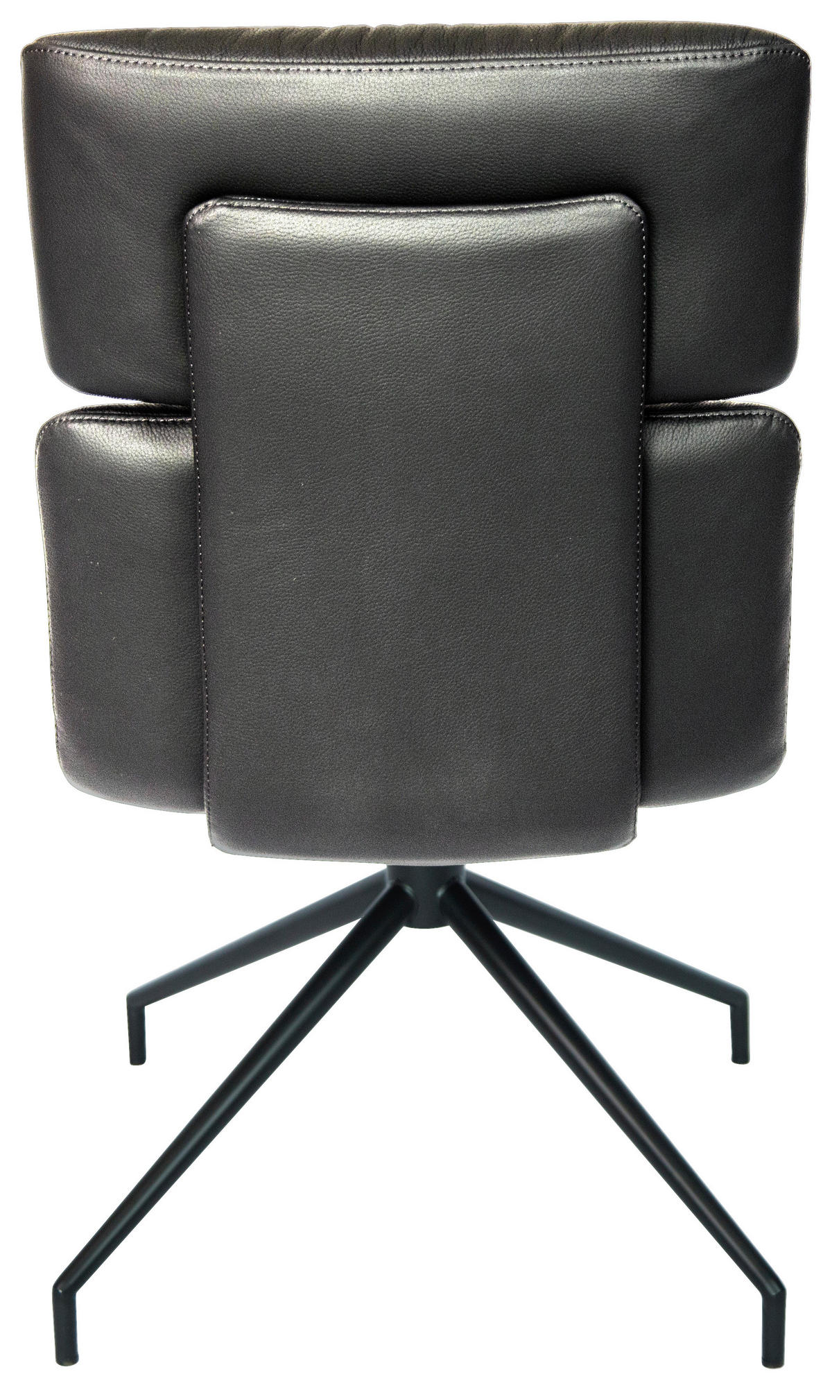 STOLIČKA, čierna - čierna, Design, kov/koža (50/92/64,5cm) - Dieter Knoll