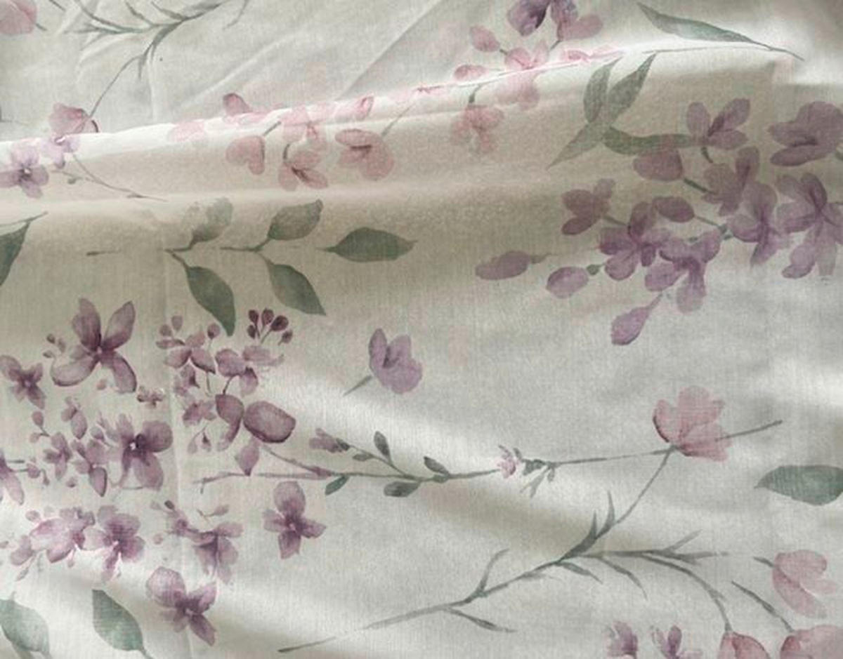 KÉSZFÜGGÖNY áttetsző  - ibolya, Trend, textil (140/245cm) - Esposa