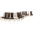 STUHL Lederlook Eiche massiv Braun, Eichefarben - Eichefarben/Braun, KONVENTIONELL, Holz/Textil (49/105/64cm) - Celina Home