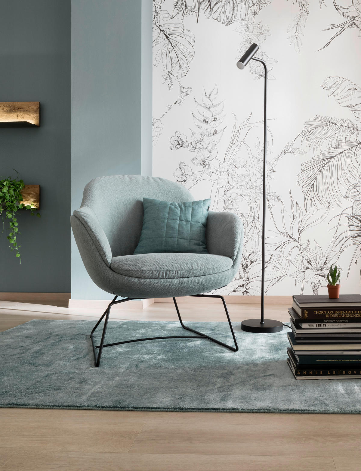 HANDWEBTEPPICH 170/240 cm Aura Grün rechteckig  - Grün, Design, Textil (170/240cm) - Schöner Wohnen