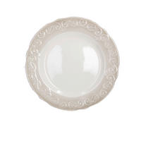 PLITVI KROŽNIK  SHABBY COZY   28/2.5 cm      - bež, Basics, keramika (28/2.5cm) - Tognana